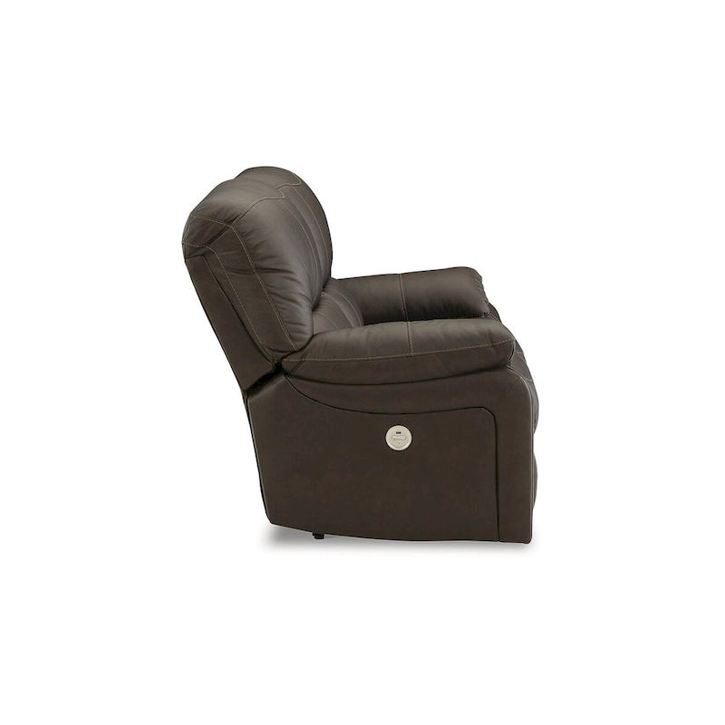 Brown Power Reclining Loveseat