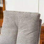 Upholstered Rocking Chair with High Back and Side Pocket