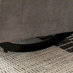 Upholstered Rocking Chair with High Back and Side Pocket
