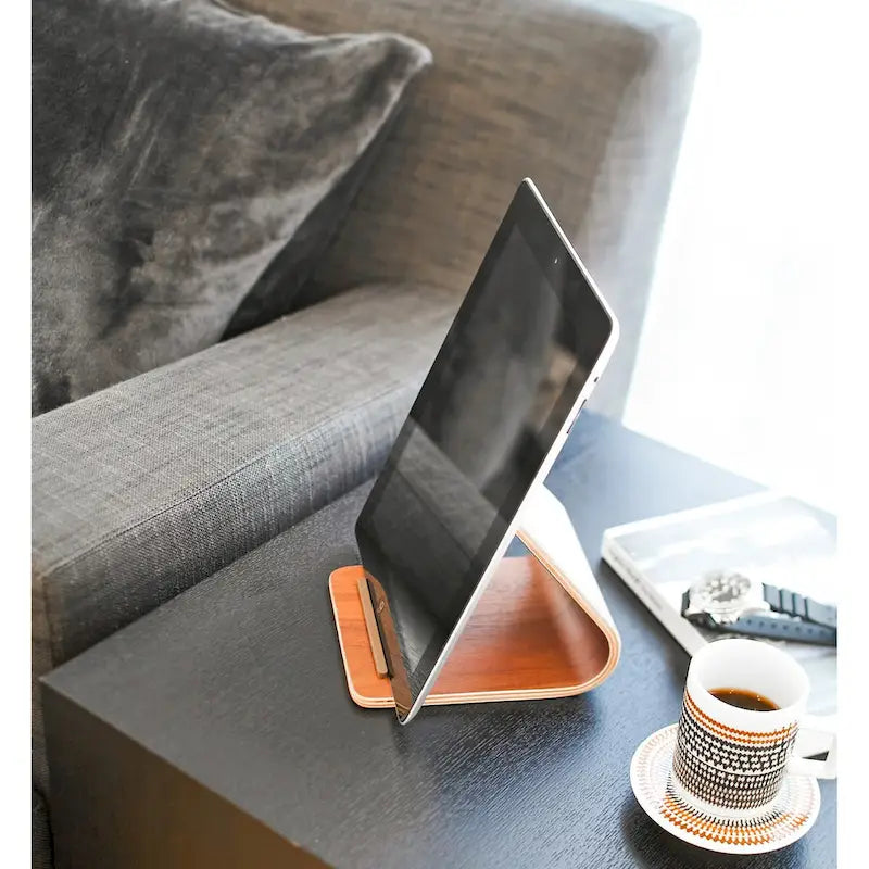 Wooden Tablet Stand – L 5.51" x W 4.72" x H 4.53"