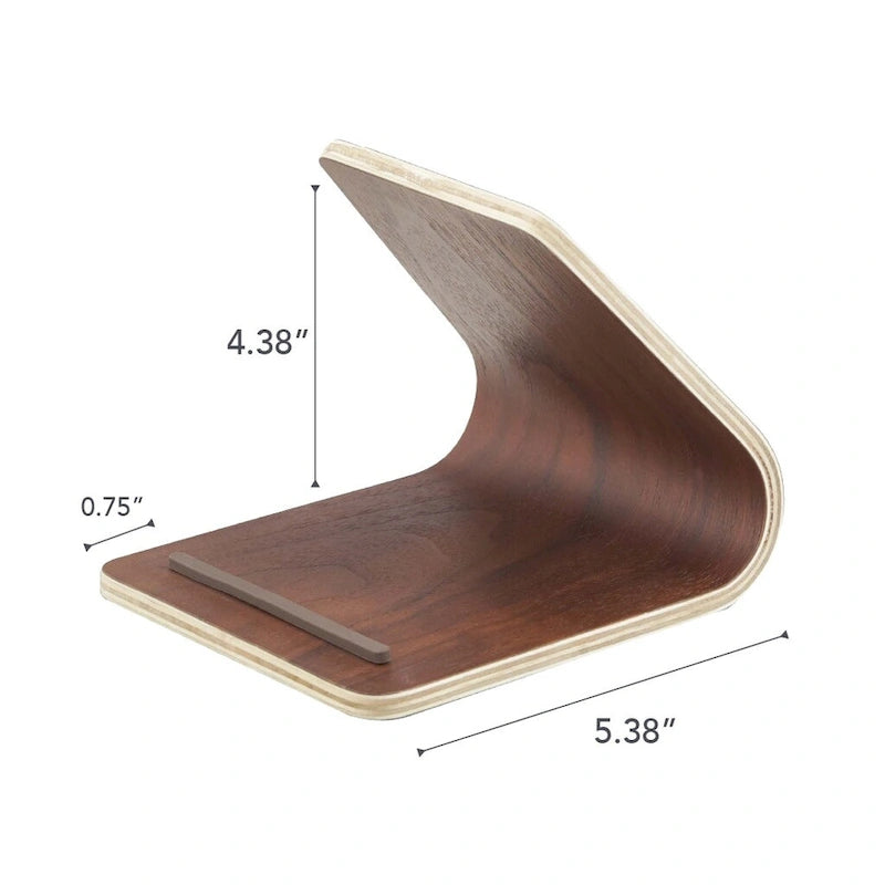 Wooden Tablet Stand – L 5.51" x W 4.72" x H 4.53"