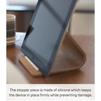 Wooden Tablet Stand – L 5.51" x W 4.72" x H 4.53"