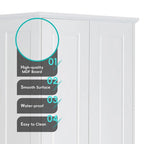 Storage Cabinet with Two Doors and Adjustable Shelf