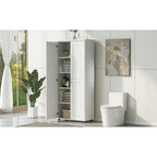 Storage Cabinet with Two Doors and Adjustable Shelf
